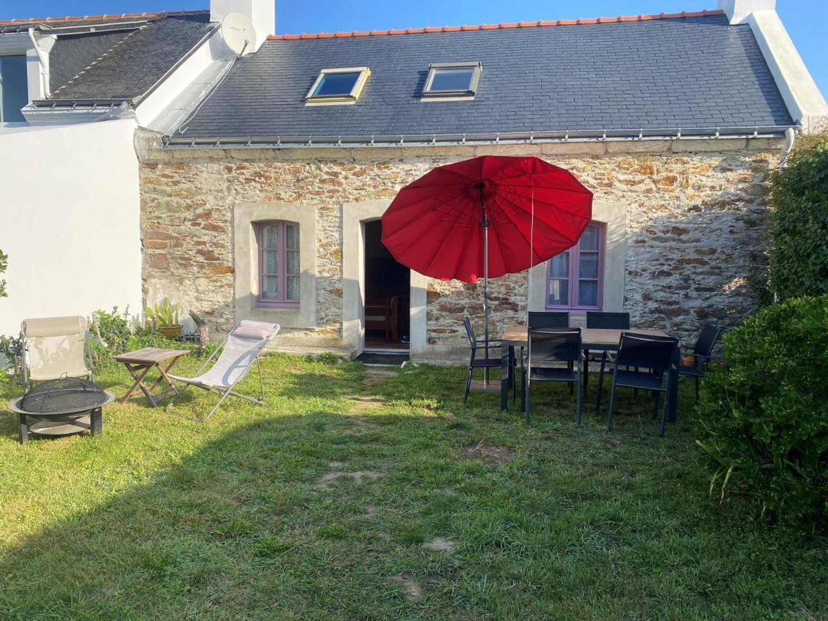 Charmante Maison En Pierre Avec Jardin A Bangor, A 1500 M De La Plage De Vazen - Fr-1-418-157 Dış mekan fotoğraf